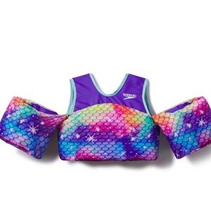 Speedo Splash Kids 35-55lbs Swimming Floatation Device Rainbow USCG Approved New